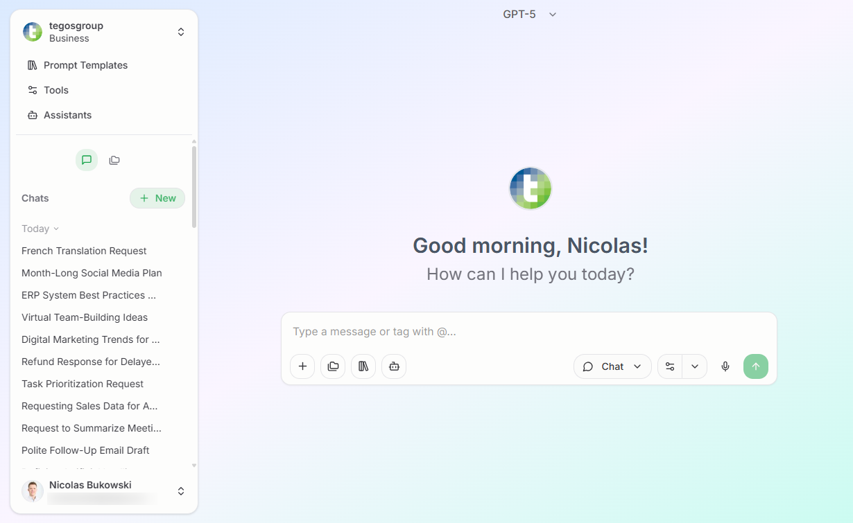 Chat Interface Preview
